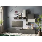 Benvenuto Design Infinity 2.0 Ardesia/Gesso/Piombo TV Meubel Set 80 Benvenuto Design Infinity 2.0 Ardesia/Gesso/Piombo TV Meubel Set 80