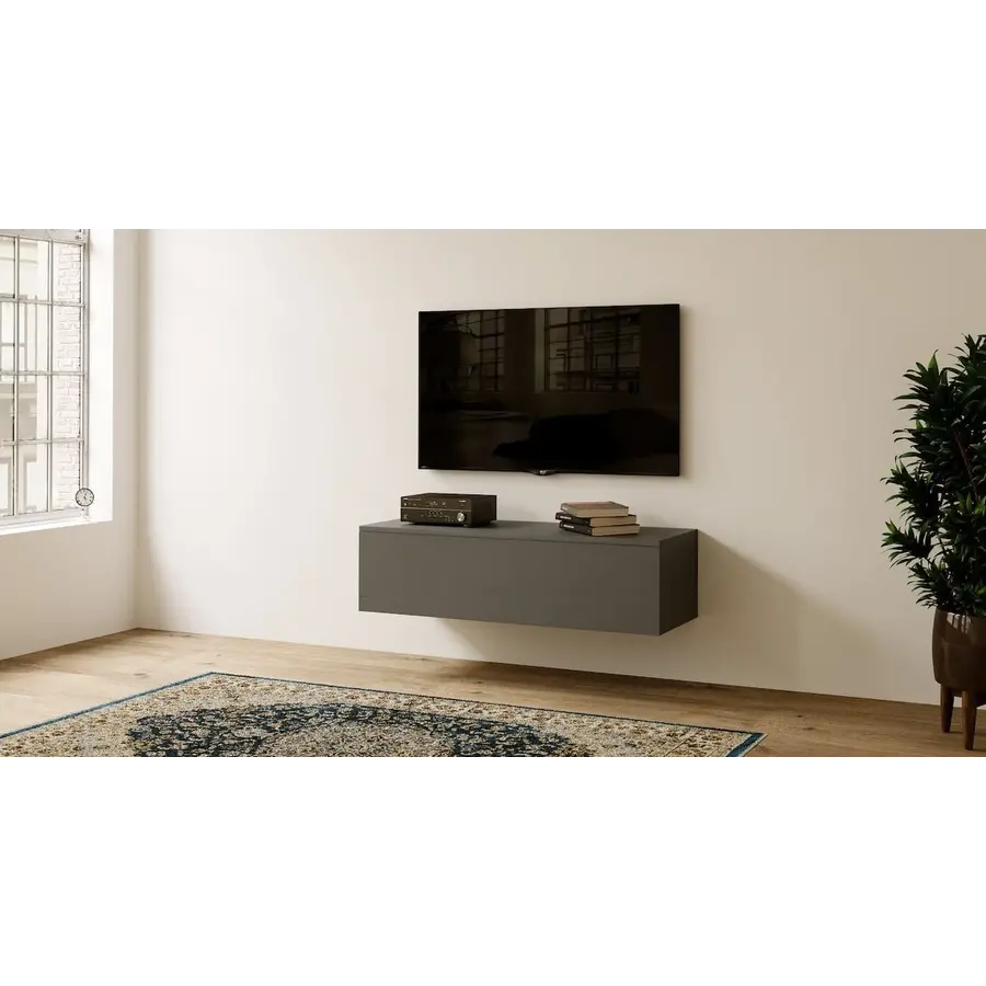 Levana Grafiet 120 cm TV Wandmeubel Levana Grafiet 120 cm TV Wandmeubel
