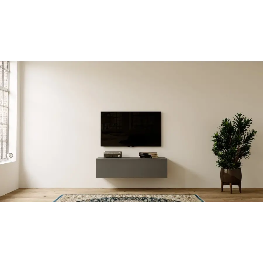 Levana Grafiet 120 cm TV Wandmeubel Levana Grafiet 120 cm TV Wandmeubel
