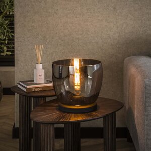 Davidi Design Up Glazen Vloerlamp Gerookt Grijs Large