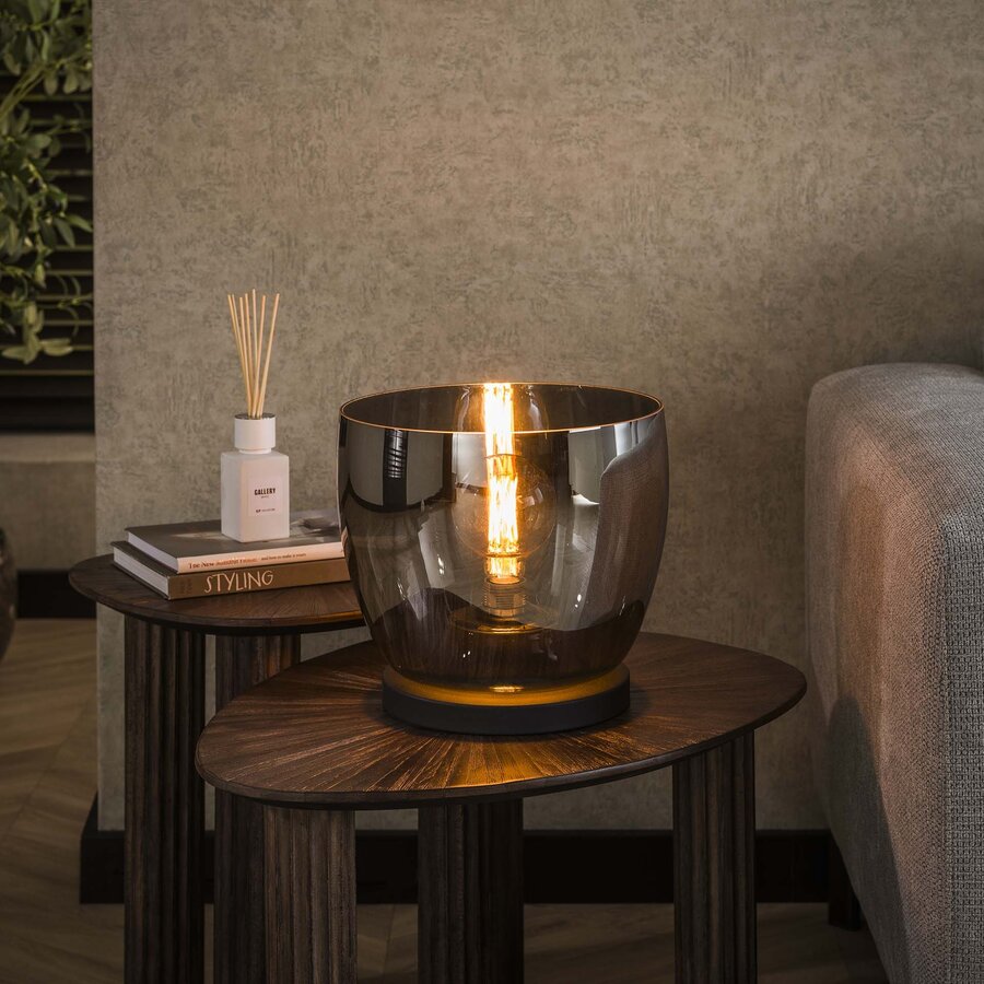 Up Glazen Vloerlamp Gerookt Grijs Large Up Glazen Vloerlamp Gerookt Grijs Large