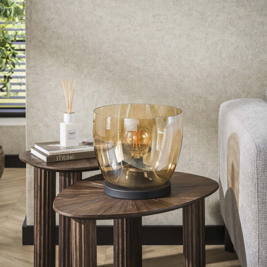 Up Glazen Vloerlamp Amber Large Up Glazen Vloerlamp Amber Large