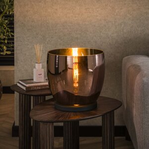 Davidi Design Up Glazen Vloerlamp Koper XL