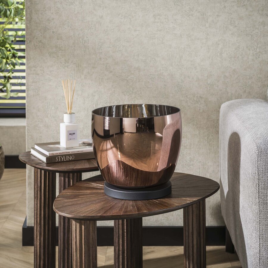 Up Glazen Vloerlamp Koper Large Up Glazen Vloerlamp Koper Large