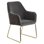 Sky Style Alan Eetkamerstoel Velvet Donkergrijs Sky Style Alan Eetkamerstoel Velvet Donkergrijs