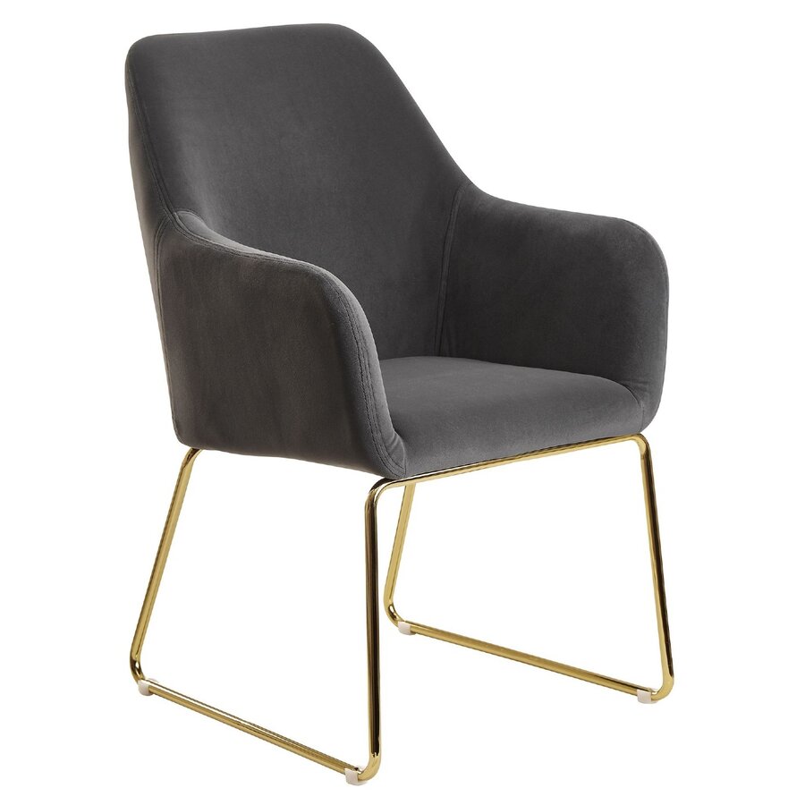 Alan Eetkamerstoel Velvet Donkergrijs Alan Eetkamerstoel Velvet Donkergrijs
