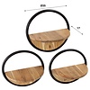 Milla Rond Wandschap Set van 3