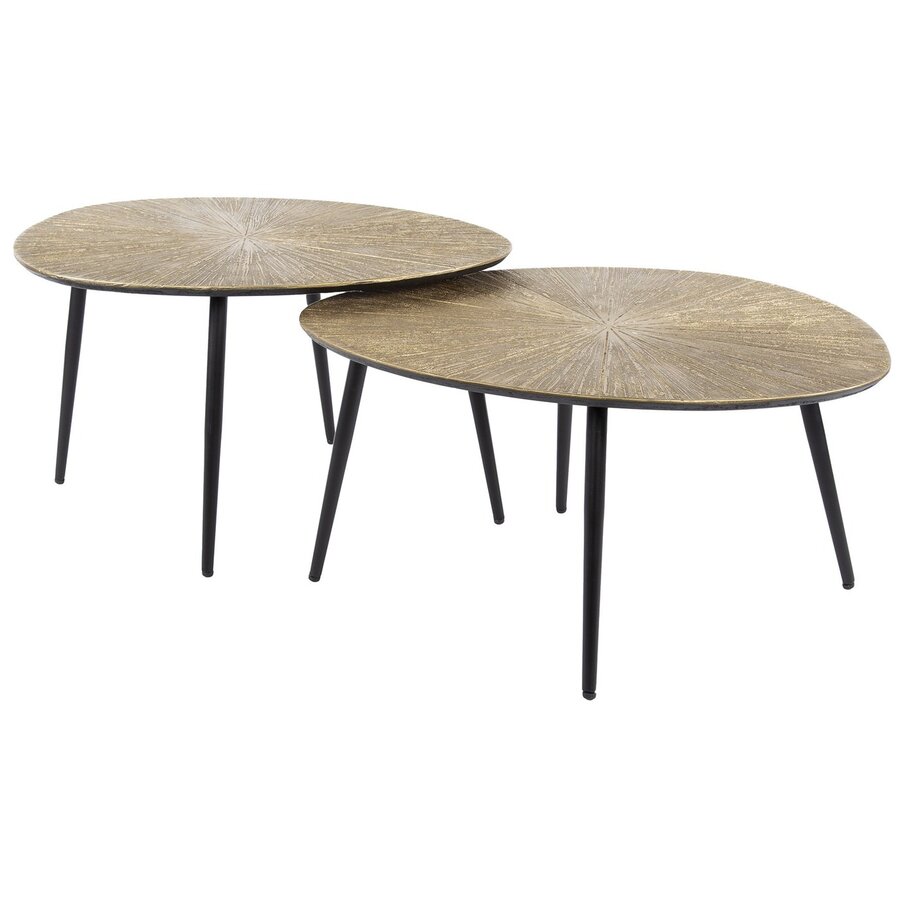 Ray Metal Salontafel Set Organisch