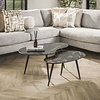 Fossil Keramiek Salontafel Set Niervormig