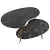 Fossil Keramiek Salontafel Set Niervormig