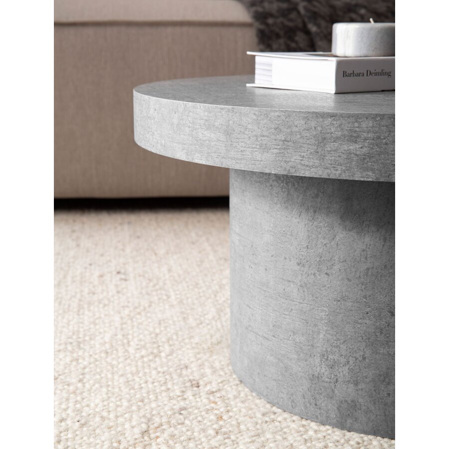 Avento Beton Grijs Salontafel Rond Avento Beton Grijs Salontafel Rond