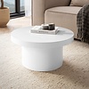 Avento Hoogglans Wit Salontafel Rond