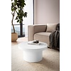 Avento Hoogglans Wit Salontafel Rond