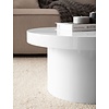 Avento Hoogglans Wit Salontafel Rond