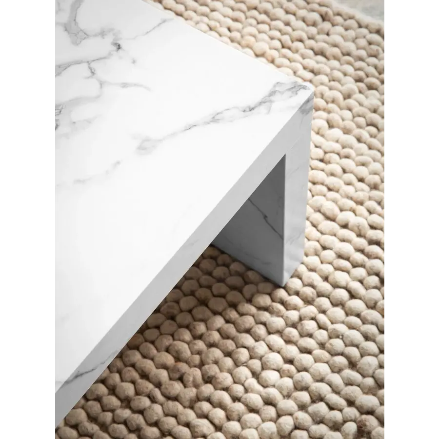 Avento Marmer Wit Salontafel Rechthoek Avento Marmer Wit Salontafel Rechthoek