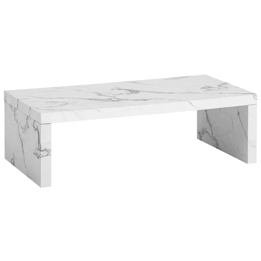 Avento Marmer Wit Salontafel Rechthoek Avento Marmer Wit Salontafel Rechthoek