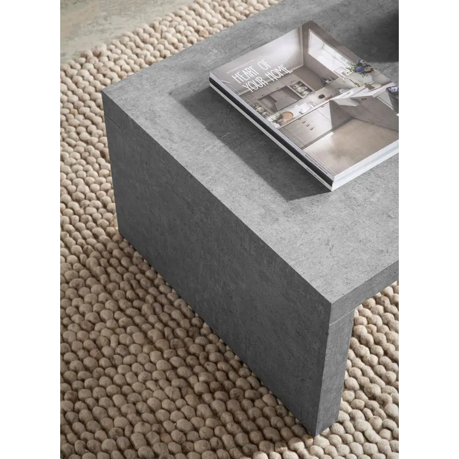 Avento Beton Grijs Salontafel Rechthoek Avento Beton Grijs Salontafel Rechthoek