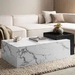 Sky Style Pairfect Marmer Wit/Zwart Salontafel Rechthoek Sky Style Pairfect Marmer Wit/Zwart Salontafel Rechthoek