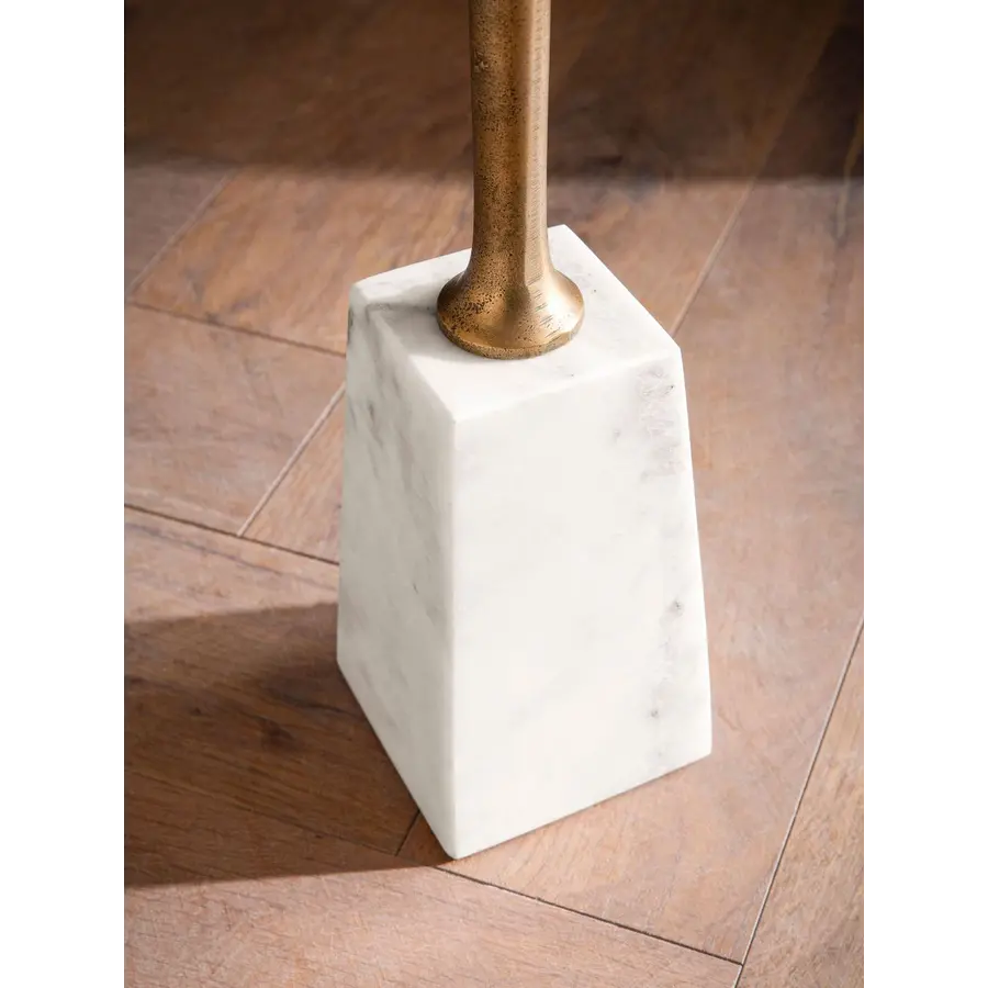 Alice Ronde Bijzettafel Goud / Marmer Alice Ronde Bijzettafel Goud / Marmer