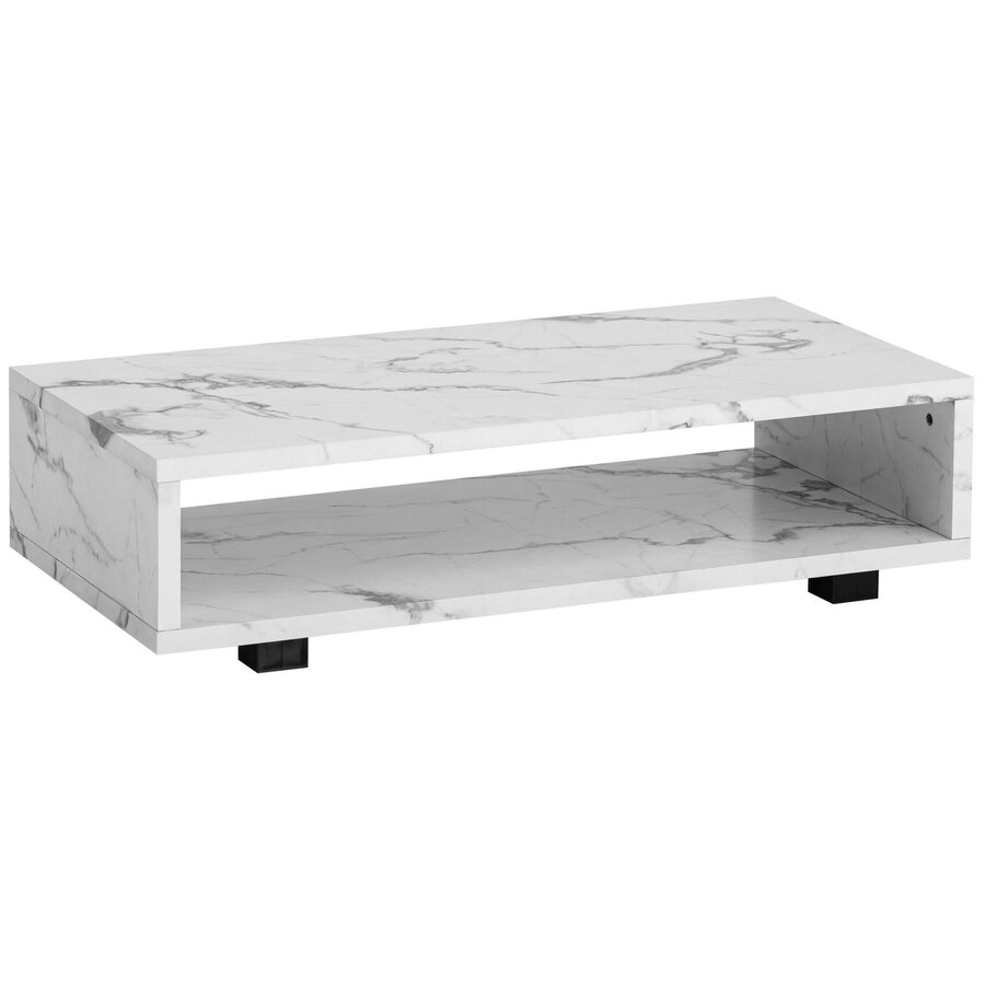 Aven Marmer Wit Salontafel Rechthoek Aven Marmer Wit Salontafel Rechthoek