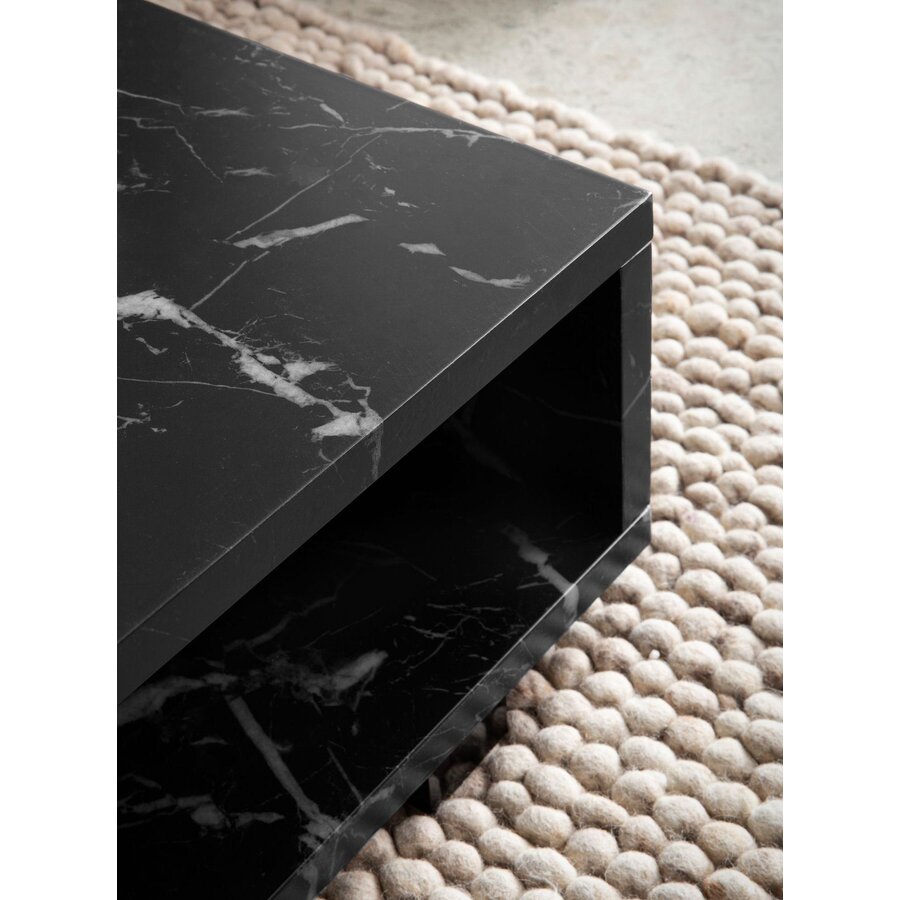 Aven Marmer Zwart Salontafel Rechthoek Aven Marmer Zwart Salontafel Rechthoek