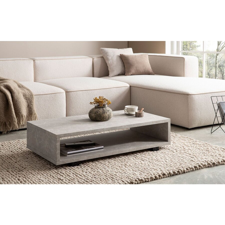 Aven Steen Beige Salontafel Rechthoek Aven Steen Beige Salontafel Rechthoek