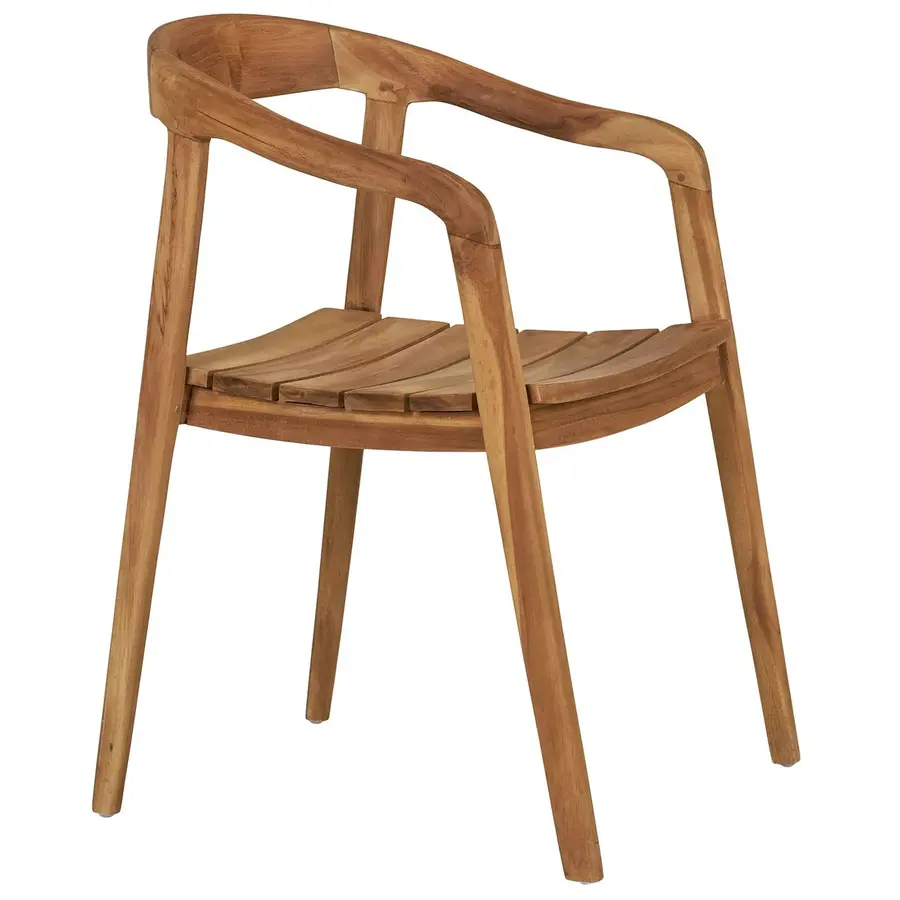 Otero Teak Eetkamerstoel met Armleuning Otero Teak Eetkamerstoel met Armleuning