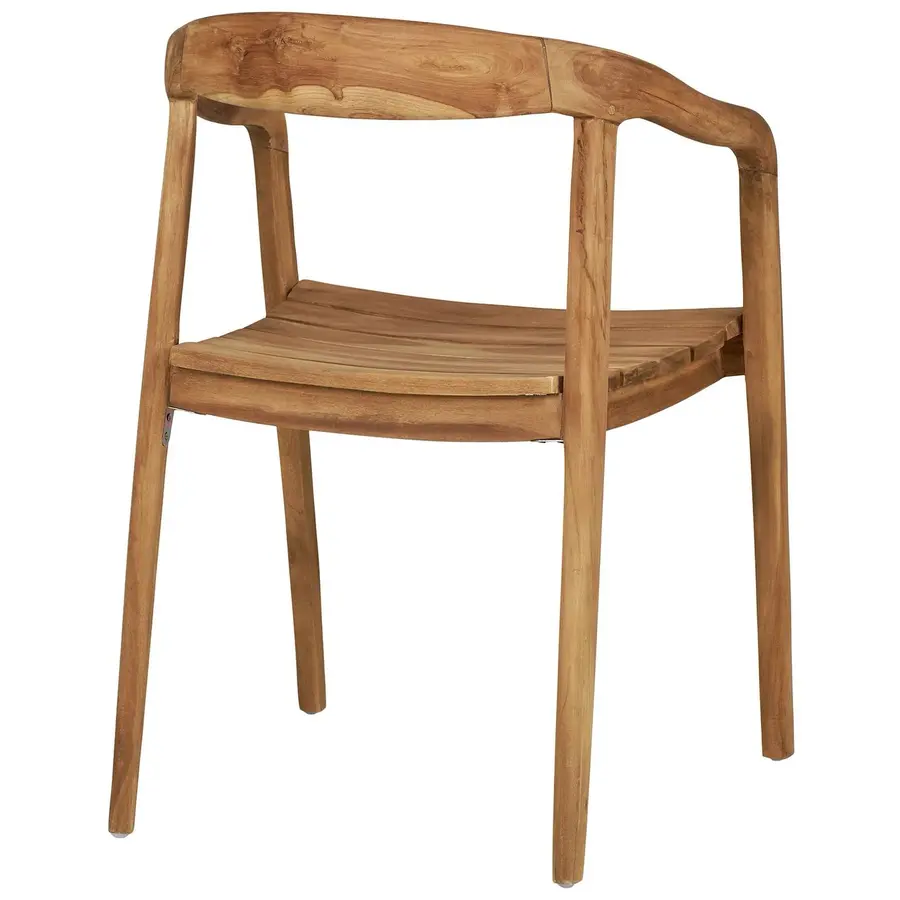 Otero Teak Eetkamerstoel met Armleuning Otero Teak Eetkamerstoel met Armleuning