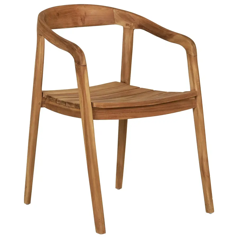 Otero Teak Eetkamerstoel met Armleuning Otero Teak Eetkamerstoel met Armleuning