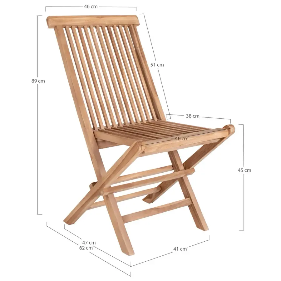 Toledo Teak Eetkamerstoel Toledo Teak Eetkamerstoel