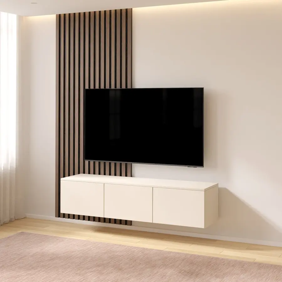 Hugo 150 cm TV Wandmeubel Turin Magnolia Hugo 150 cm TV Wandmeubel Turin Magnolia