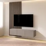 Artego Design Hugo 153 cm TV Wandmeubel Turin Taupe Artego Design Hugo 153 cm TV Wandmeubel Turin Taupe