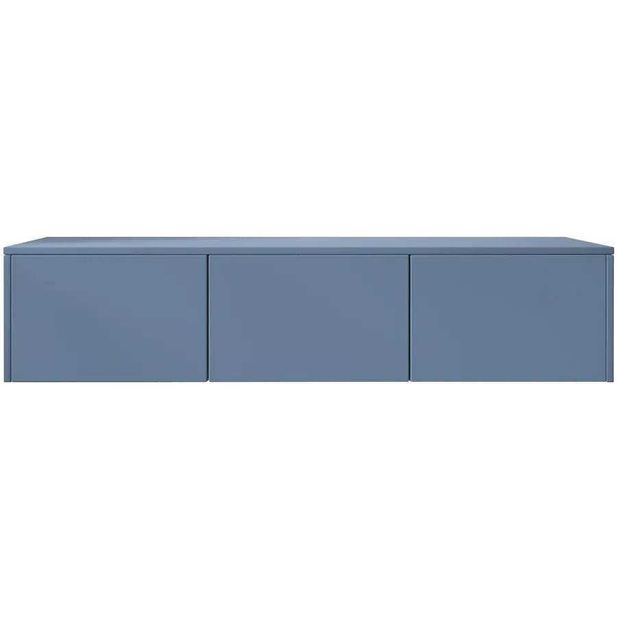 Hugo 153 cm TV Wandmeubel Turin Rookblauw Hugo 153 cm TV Wandmeubel Turin Rookblauw