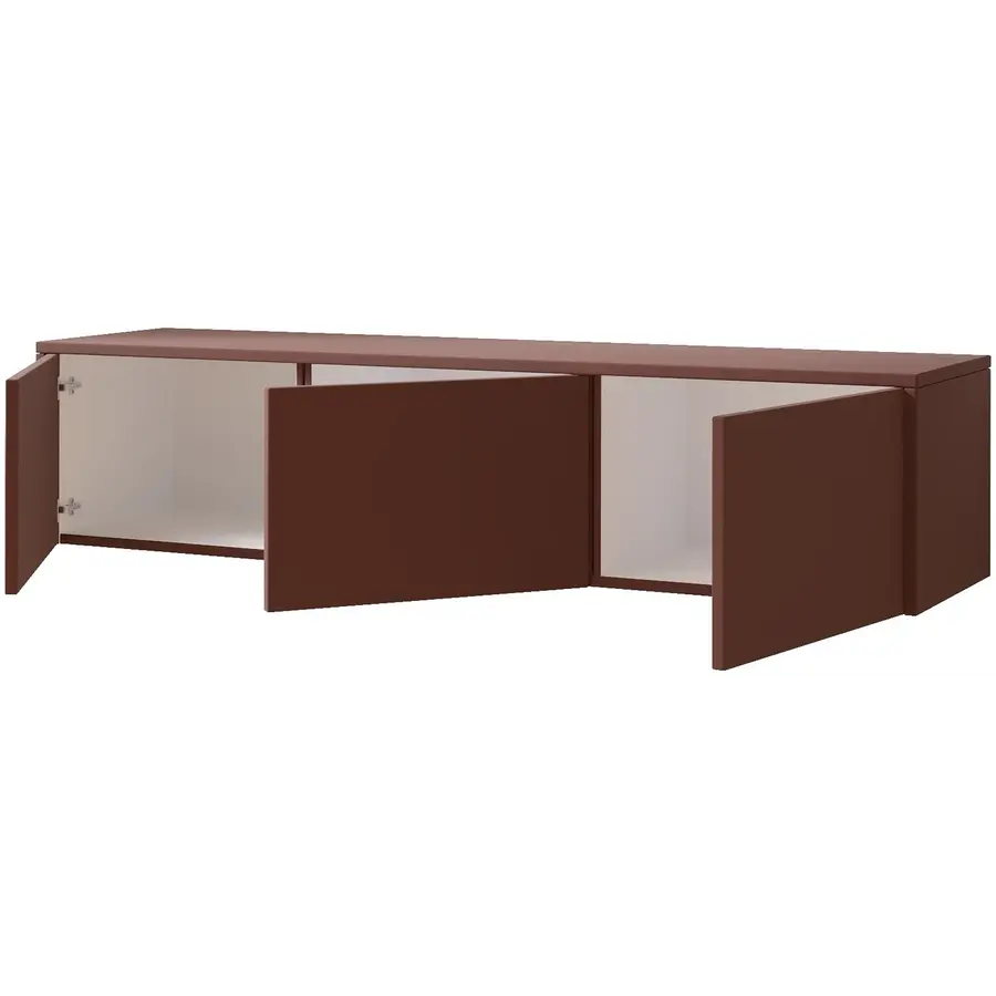 Hugo 153 cm TV Wandmeubel Pastell Oxydrood Hugo 153 cm TV Wandmeubel Pastell Oxydrood