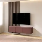 Artego Design Hugo 153 cm TV Wandmeubel Pastell Oxydrood Artego Design Hugo 153 cm TV Wandmeubel Pastell Oxydrood