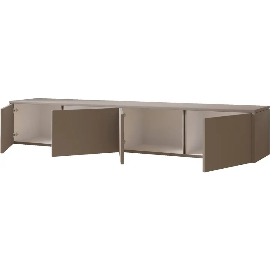 Hugo 203 cm TV Wandmeubel Turin Taupe Hugo 203 cm TV Wandmeubel Turin Taupe