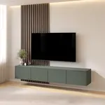 Artego Design Hugo 203 cm TV Wandmeubel Pastell Eucalyptus Artego Design Hugo 203 cm TV Wandmeubel Pastell Eucalyptus