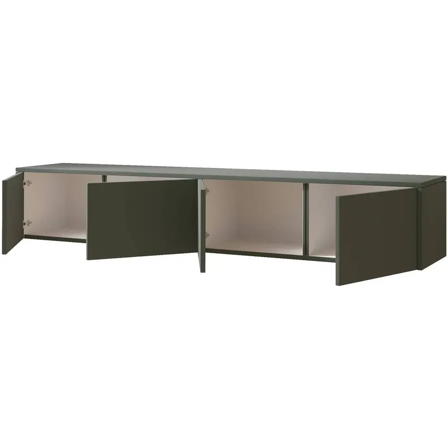 Hugo 203 cm TV Wandmeubel Pastell Eucalyptus Hugo 203 cm TV Wandmeubel Pastell Eucalyptus