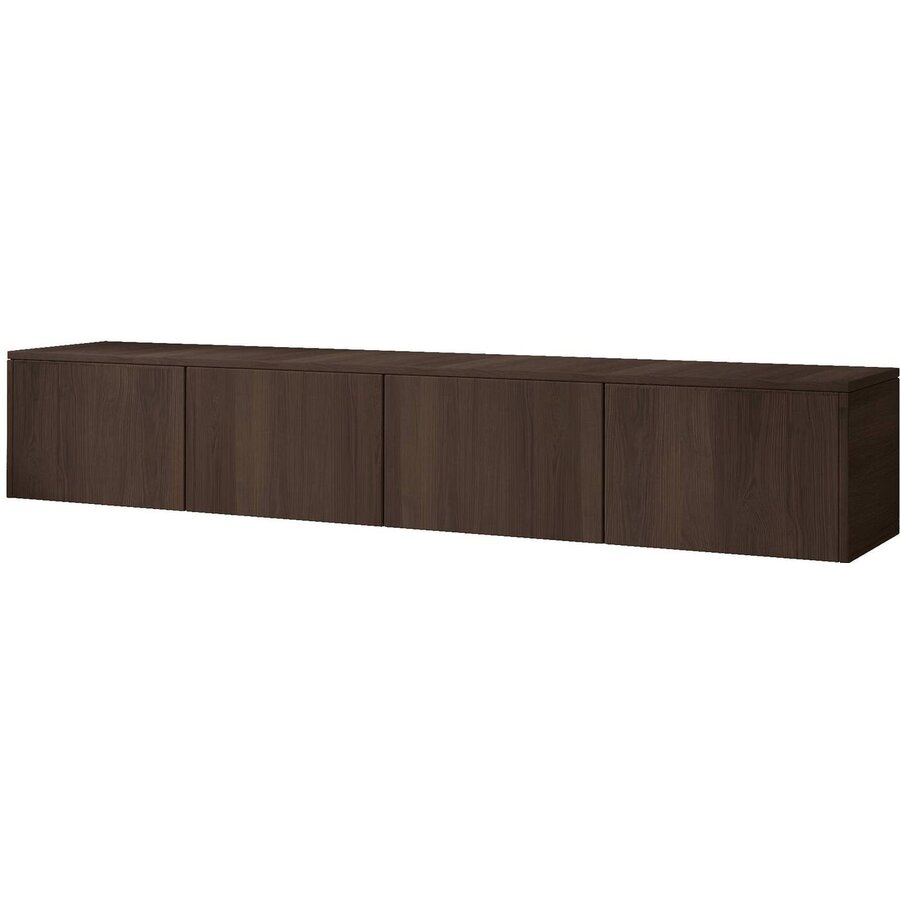 Hugo 203 cm TV Wandmeubel Casella Donkerbruin Hugo 203 cm TV Wandmeubel Casella Donkerbruin