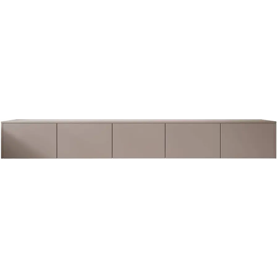 Hugo 253 cm TV Wandmeubel Turin Taupe Hugo 253 cm TV Wandmeubel Turin Taupe
