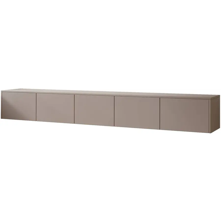 Hugo 253 cm TV Wandmeubel Turin Taupe Hugo 253 cm TV Wandmeubel Turin Taupe