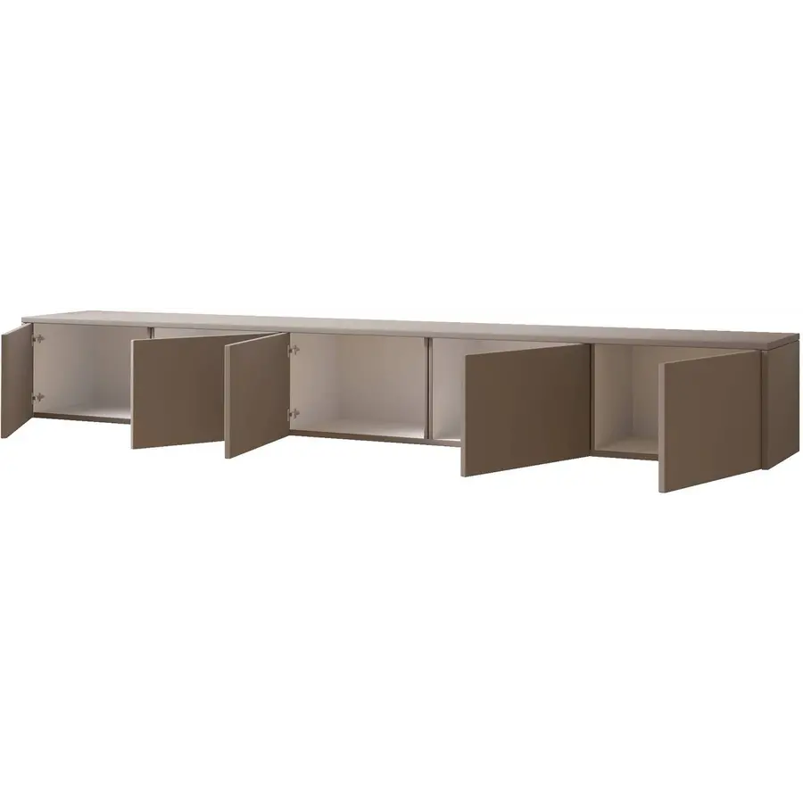 Hugo 253 cm TV Wandmeubel Turin Taupe Hugo 253 cm TV Wandmeubel Turin Taupe