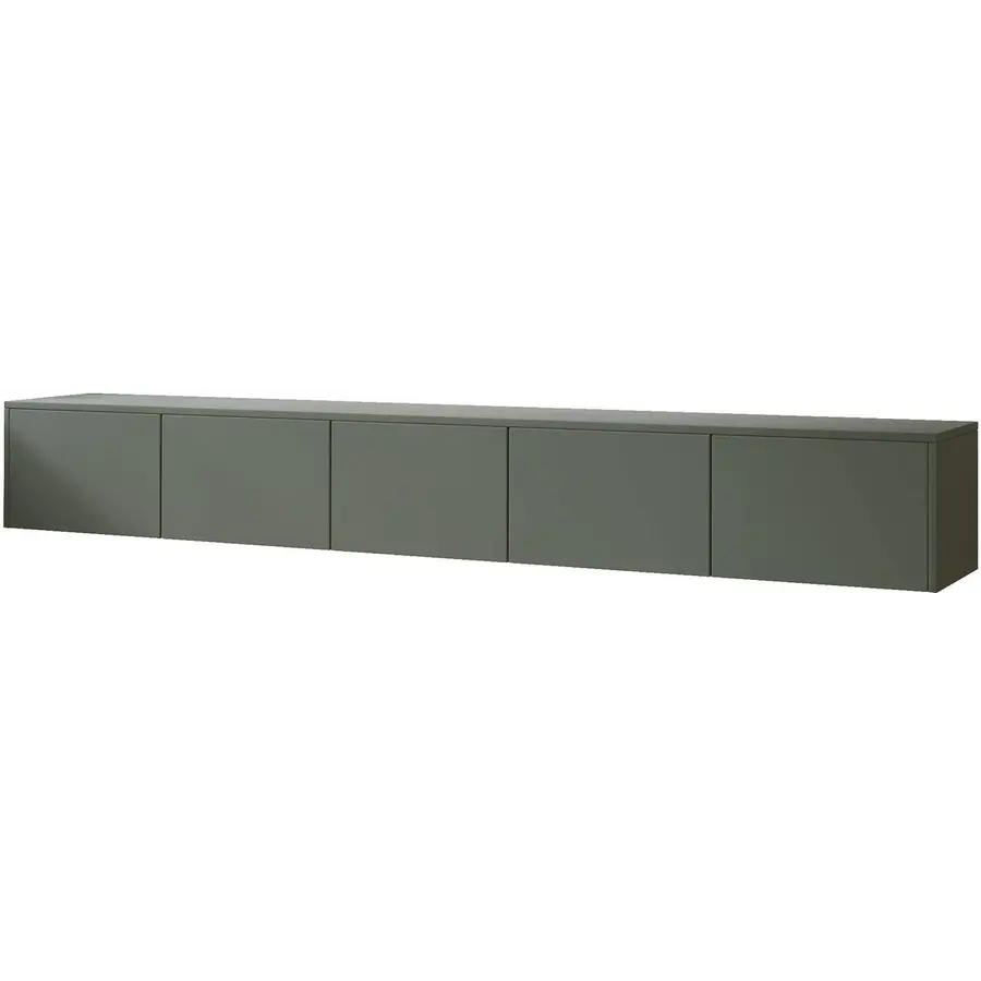 Hugo 253 cm TV Wandmeubel Pastell Eucalyptus Hugo 253 cm TV Wandmeubel Pastell Eucalyptus