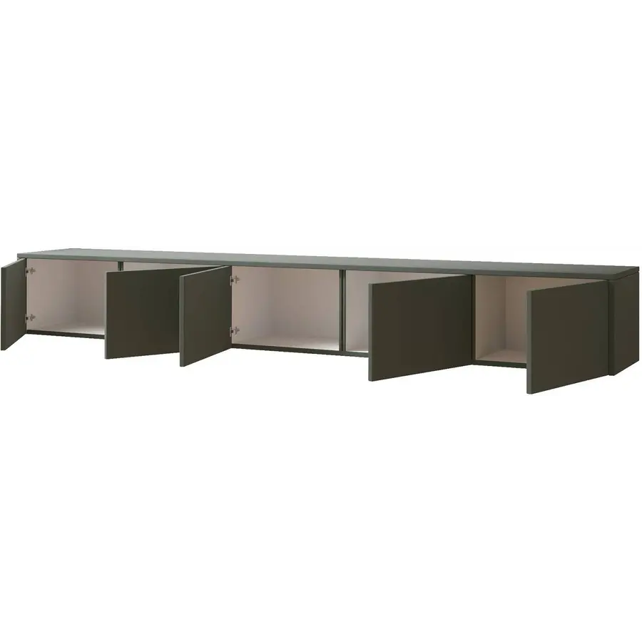 Hugo 253 cm TV Wandmeubel Pastell Eucalyptus Hugo 253 cm TV Wandmeubel Pastell Eucalyptus