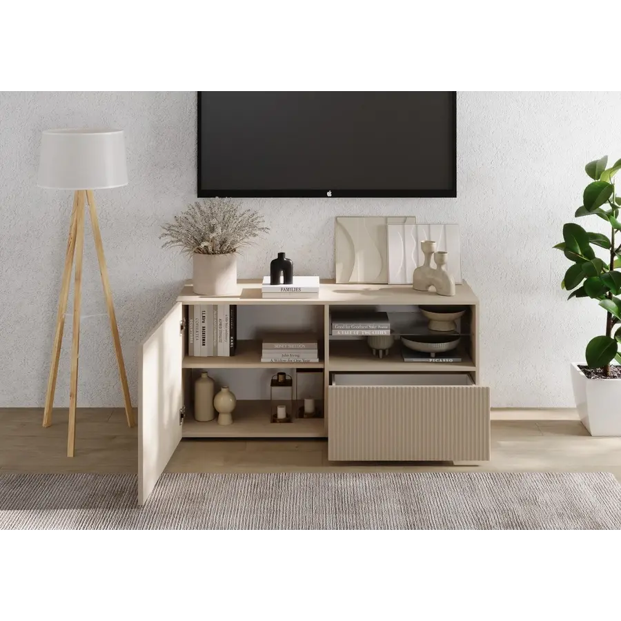 Rio Cashmere TV Meubel 1-Deur 1-Lade Rio Cashmere TV Meubel 1-Deur 1-Lade