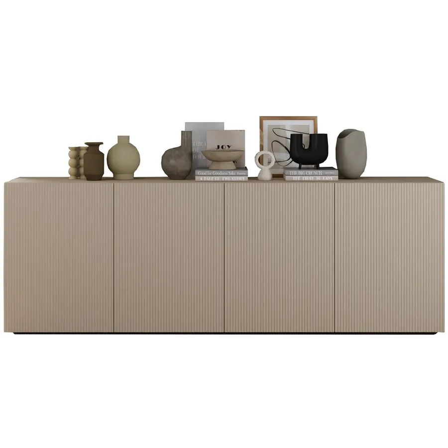 Rio Cashmere Dressoir met 4-Deuren Rio Cashmere Dressoir met 4-Deuren