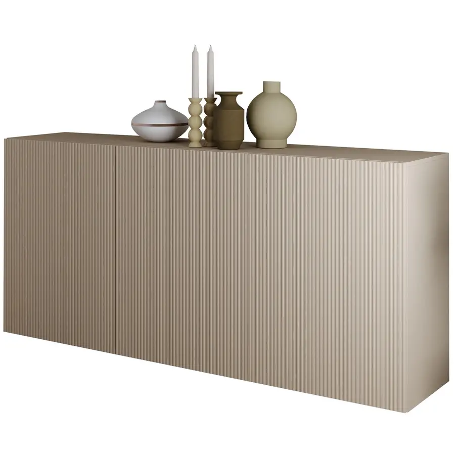 Rio Cashmere Dressoir met 3-Deuren Rio Cashmere Dressoir met 3-Deuren