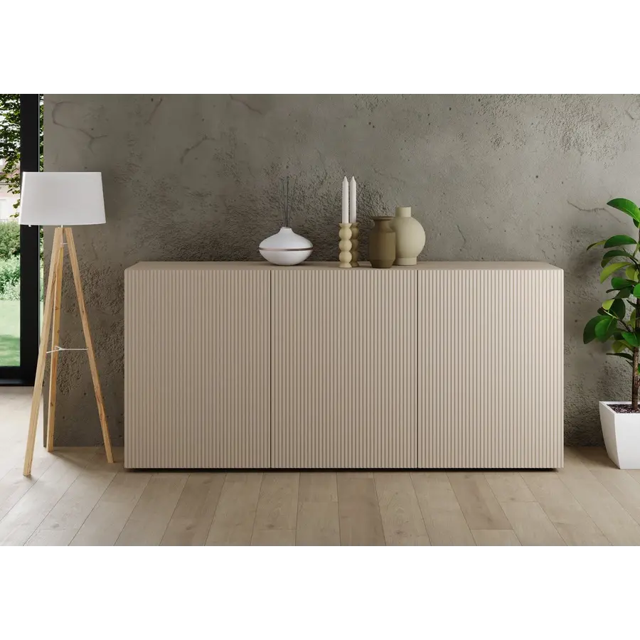 Rio Cashmere Dressoir met 3-Deuren Rio Cashmere Dressoir met 3-Deuren