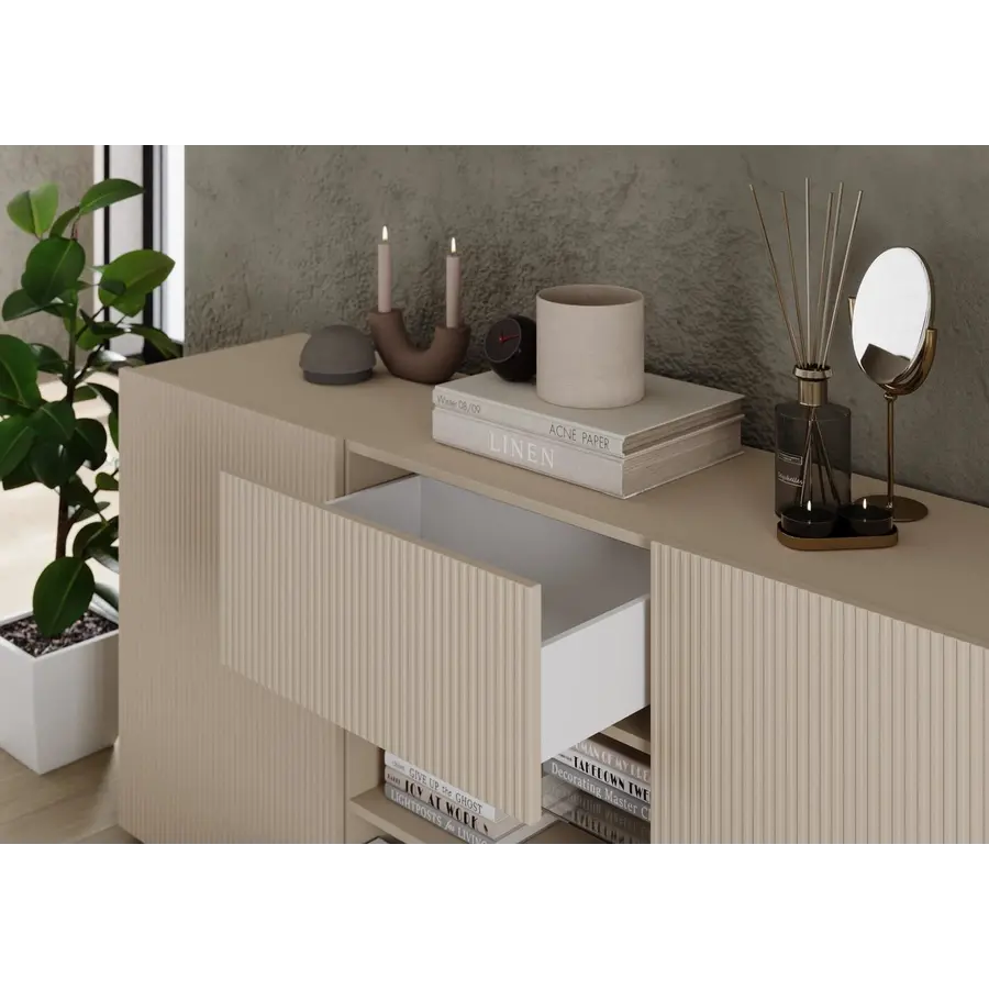 Rio Cashmere Dressoir 2-Deuren 2-Lades Rio Cashmere Dressoir 2-Deuren 2-Lades