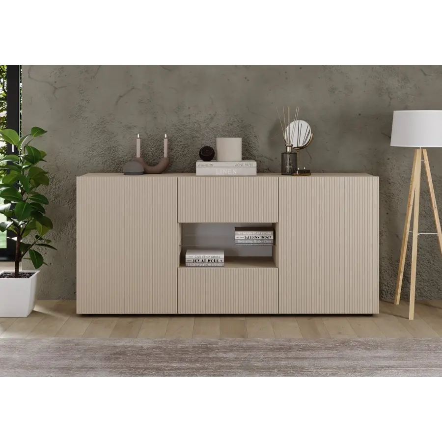 Rio Cashmere Dressoir 2-Deuren 2-Lades Rio Cashmere Dressoir 2-Deuren 2-Lades